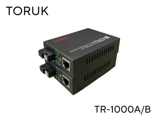 Bộ chuyển đổi quang điện 1 sợi ( 1Fo ), single mode, 1 cổng Lan rj45, tốc độ 100/1000Mbps - TR-1000A/B
